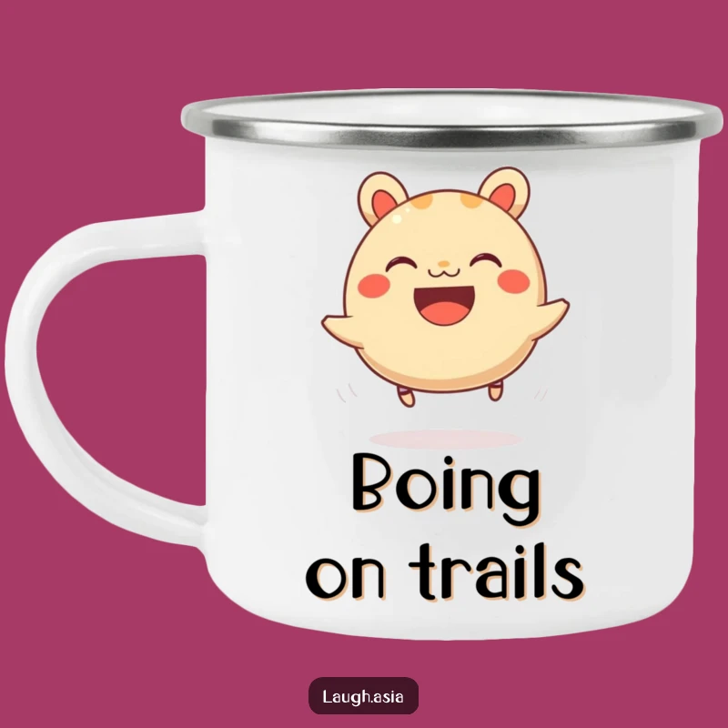 Funny Bao Bun Bouncing Camping Mug - Durable & Cheerful Outdoor Drinkware Gift