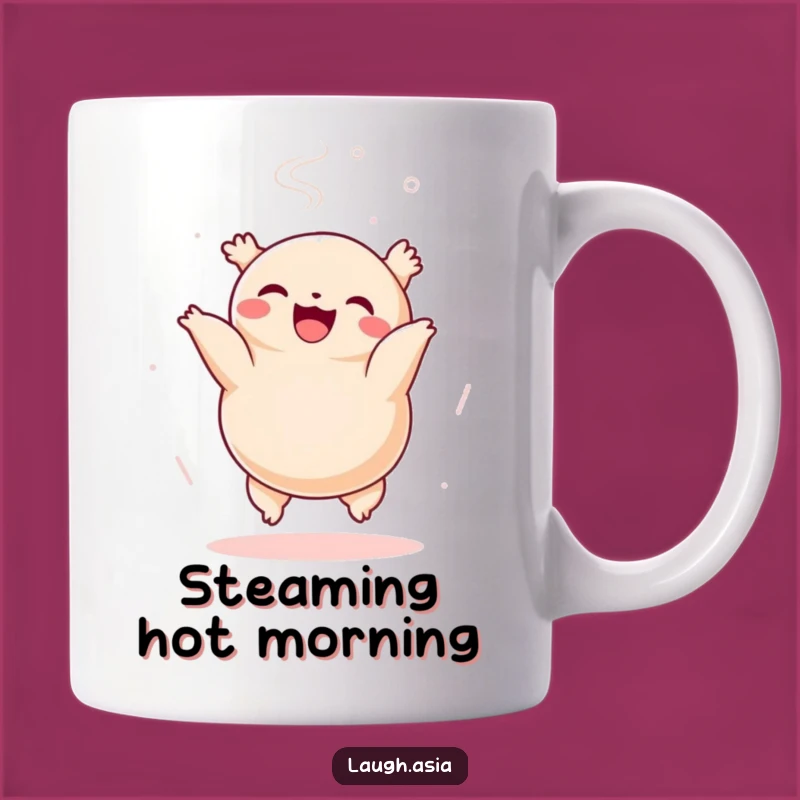 Funny Dumpling Somersault Mug - Cheerful Foodie Gift for Asian Cuisine Fans