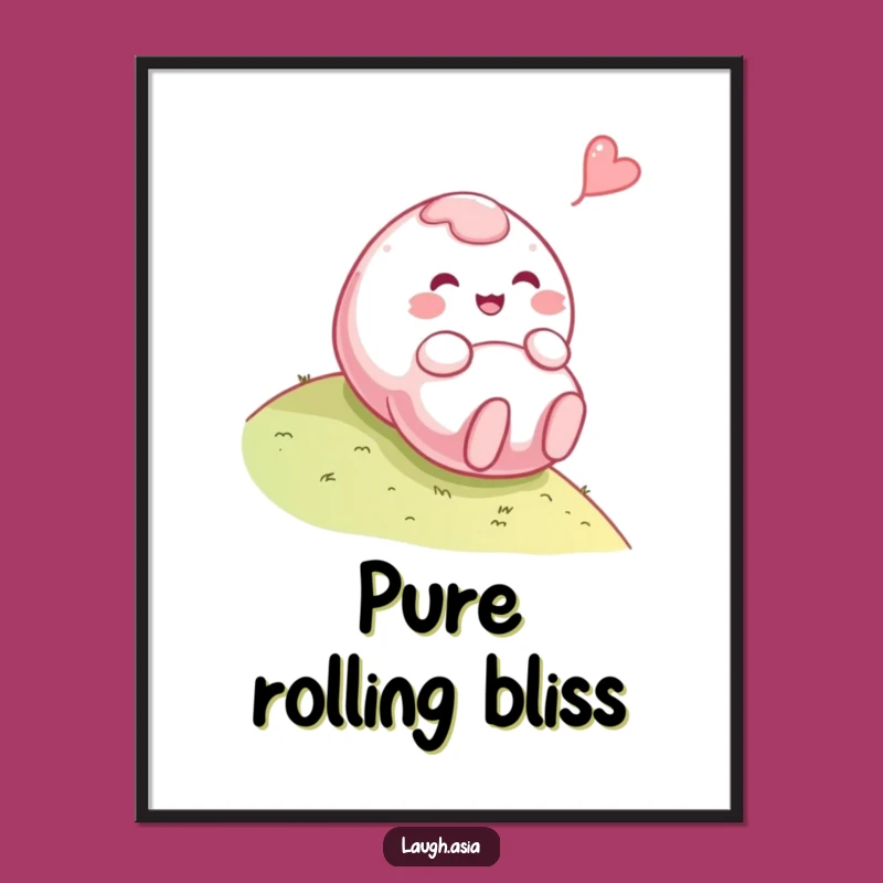 Funny Mochi Rolling Digital Art - Instant Playful Decor Download Gift
