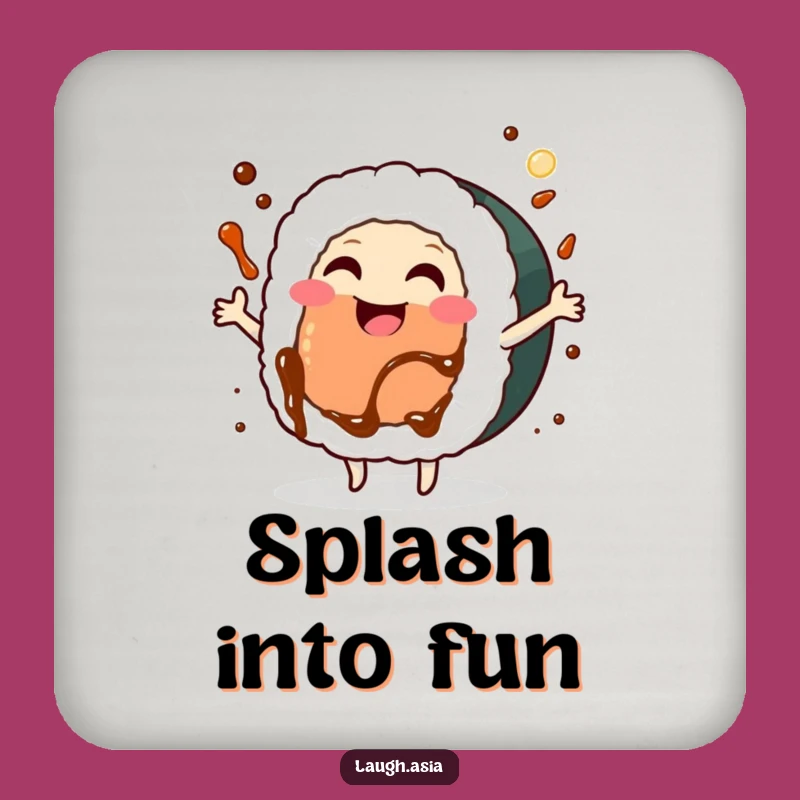 Funny Sushi Roll Dancing Coaster - Protect Surfaces with Foodie Fun Gift