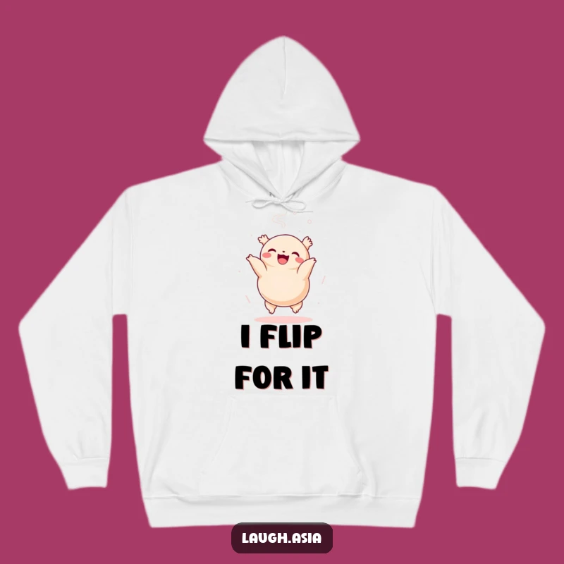 Funny Dumpling Somersault Hoodie - Cozy & Playful Winter Wear Gift