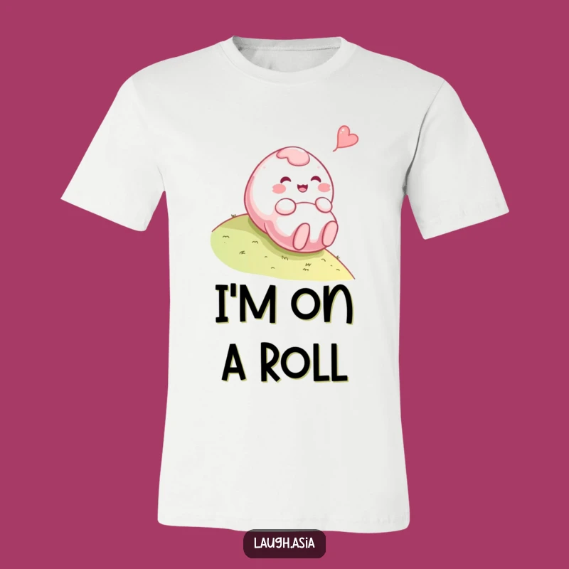 Funny Mochi Rolling T-Shirt - Hilarious Apparel for Playful Foodies Gift